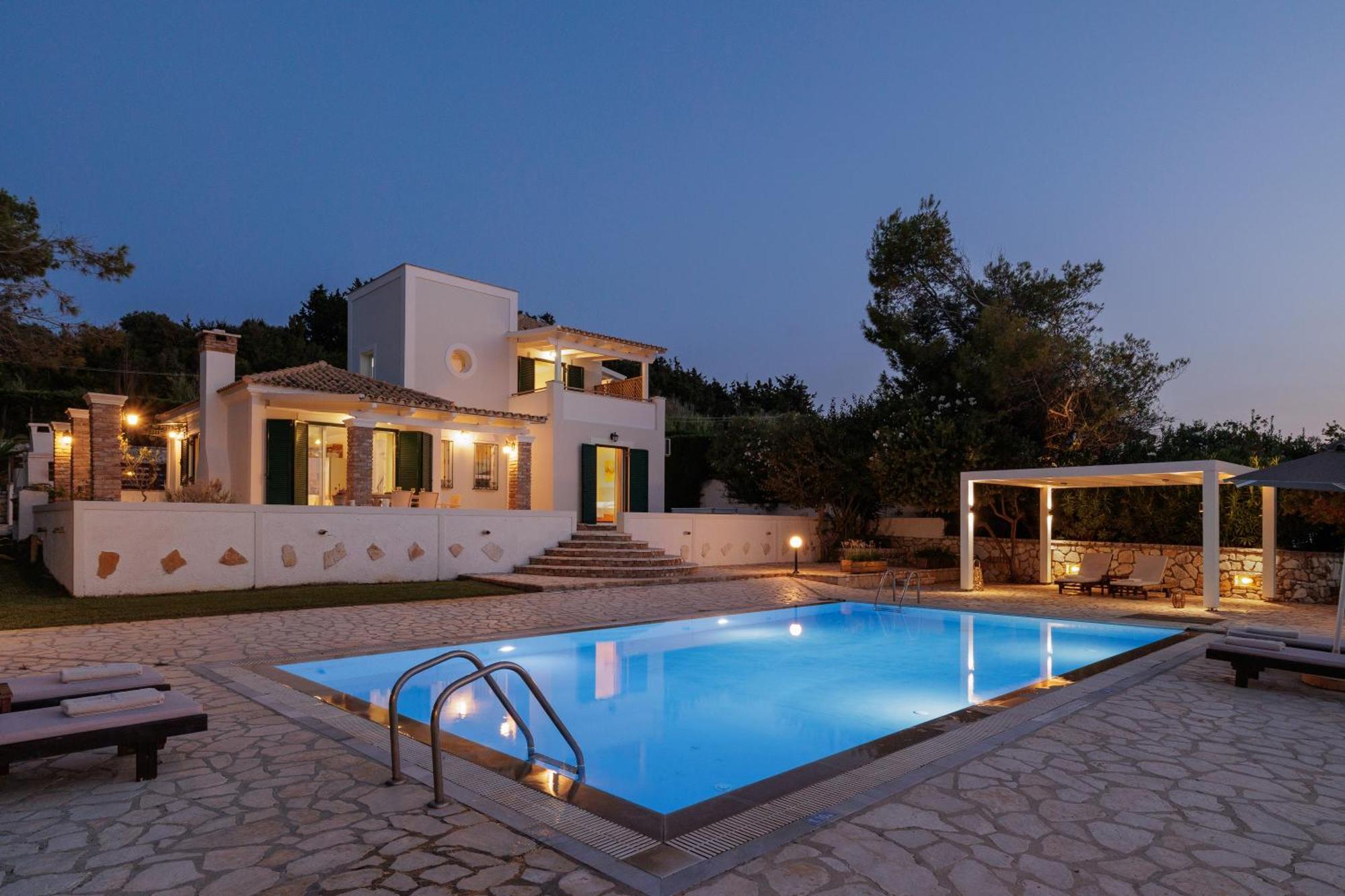 Beachfront Villa Dionysos - With Private Beach Sidárion Exterior foto